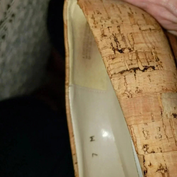 Vintage 90’s Etienne Aigner 7 cork‎ square toe heels - Picture 8 of 8